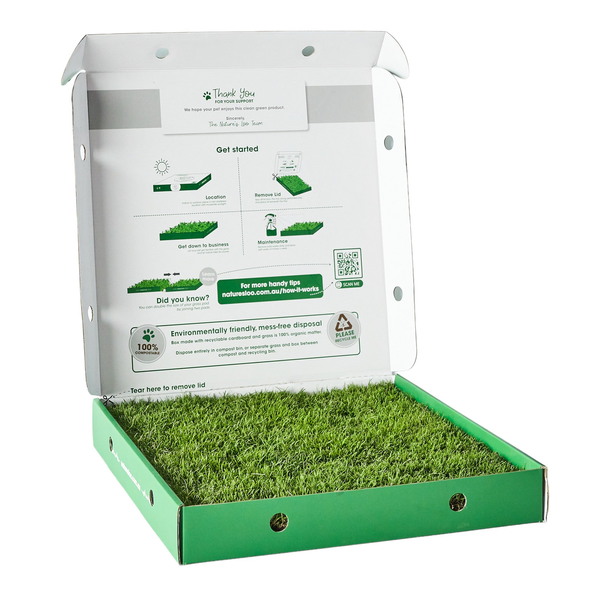 Real Grass Dog Toilet - Single