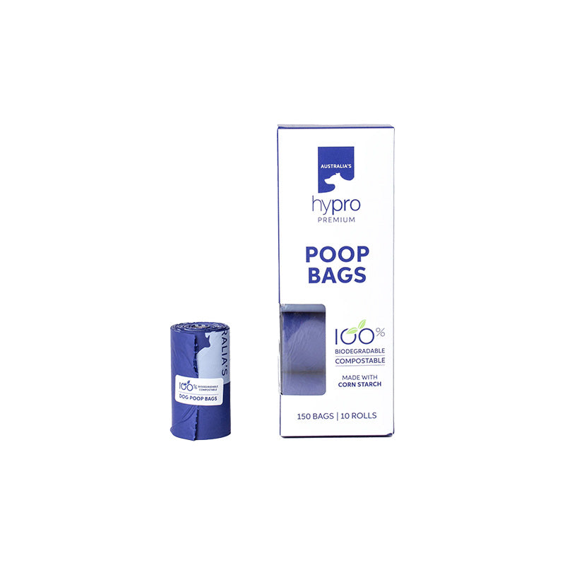 Poop Bags 10 Rolls - 100% biodegradable