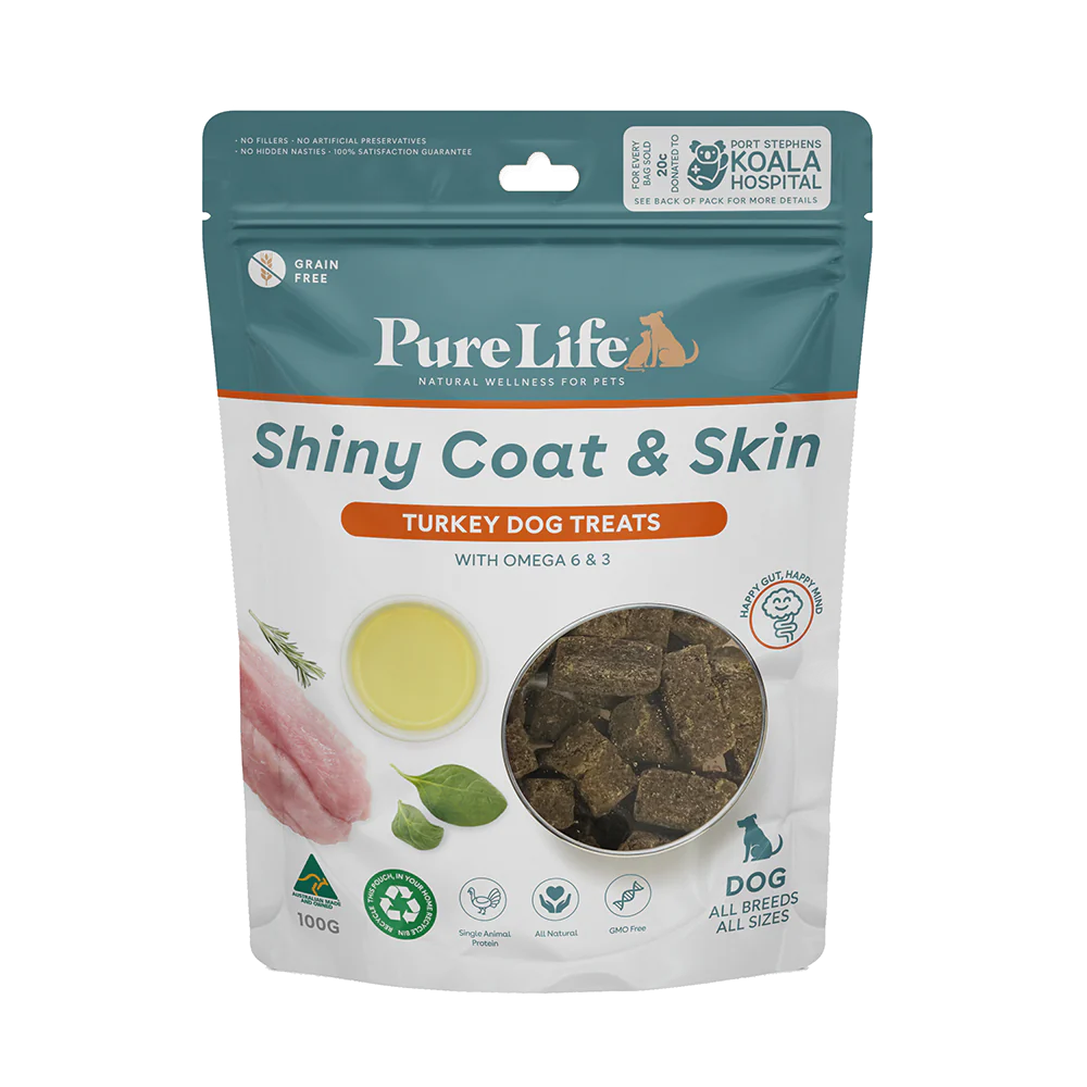 Pure Life Shiny Coat & Skin Turkey Dog Treats